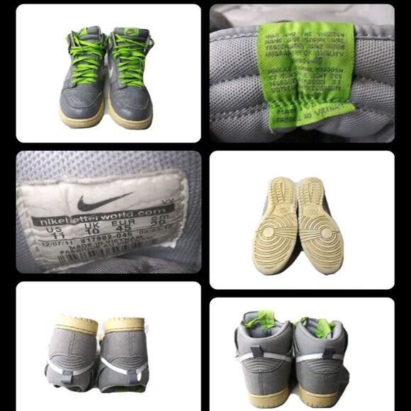 Nike Dunk High ‘Wolf Grey’ Men’s Size 11 ~317982 045 main image 4